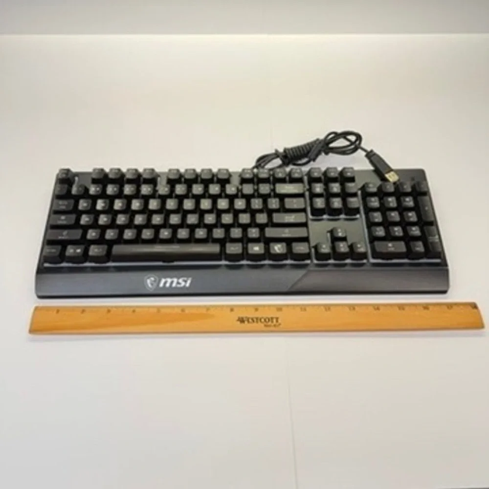 MSI Vigor GK30 Wired Gaming Keyboard RGB Mechanical-Like Plunger Switches Black